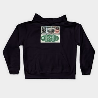 1869 $2 Dollar United States Treasury Note Kids Hoodie